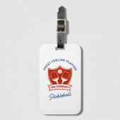 Cooles Design von Pickleball Gepäckanhänger (Vorderseite Vertikal)