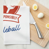 Cooles Design von Pickleball Geschirrtuch (Viertel Falte)