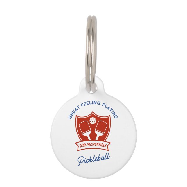 Cooles Design von Pickleball Haustiermarke (Vorderseite)