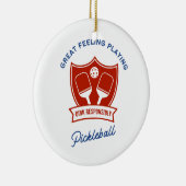 Cooles Design von Pickleball Keramik Ornament (Rechts)
