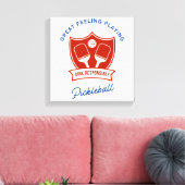 Cooles Design von Pickleball Leinwanddruck (Insitu (Wohnzimmer))