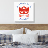 Cooles Design von Pickleball Leinwanddruck (Insitu (Schlafzimmer))