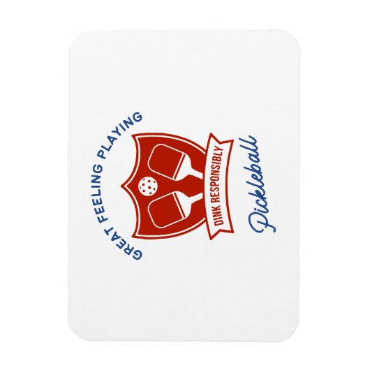 Cooles Design von Pickleball Magnet (Vertikal)