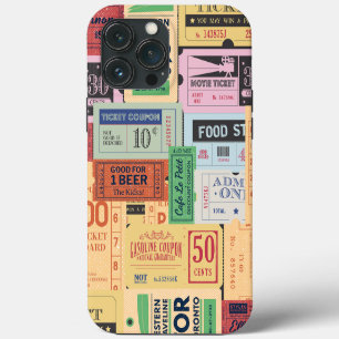 Cooles Design Western Alte Kinokarten Rustikal iPhone 13 Pro Max Hülle