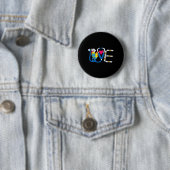 Cooles Design zum Tag der Autismusaufklärung Button (Beispiel)