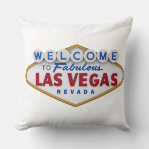 cooles Designerkissen willkommen in Las Vegas Kissen
