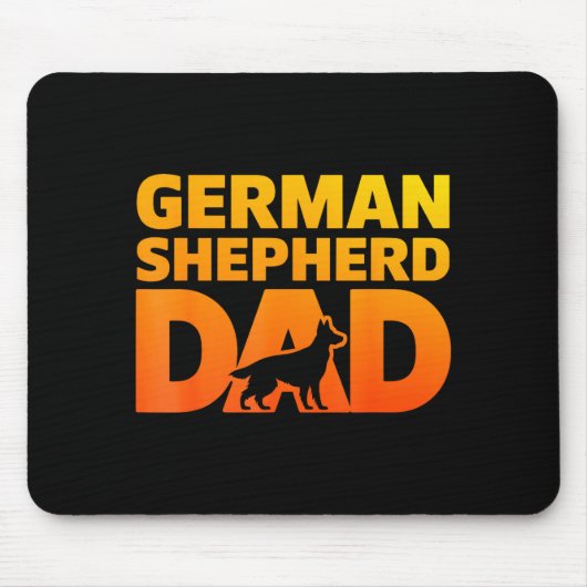 Cooles Deutsches Schäferhund-Design für Männer Jun Mousepad (Vorne)