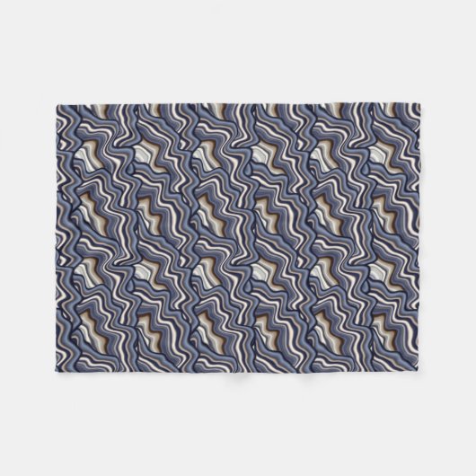 COOLES Digital Rock Abstraktes Muster Fleecedecke (Vorderseite (Horizontal))