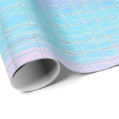 Cooles digitales Vaporwave Poolcore Pink Blue Must Geschenkpapier (Rolleneckpunkt)