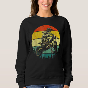 Cooles Dirt Bike Männer Motocross Vintage Motorräd Sweatshirt