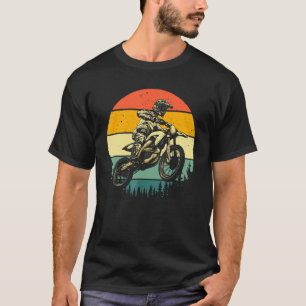 Cooles Dirt Bike Männer Motocross Vintage Motorräd T-Shirt
