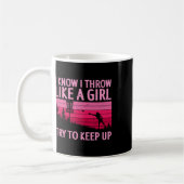 Cooles Disc-Golf-Design für Frauen Mädchen Disc Go Kaffeetasse (Links)