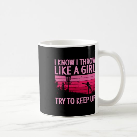 Cooles Disc-Golf-Design für Frauen Mädchen Disc Go Kaffeetasse (Rechts)