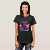 Cooles DJ Cat Shirt, Funny Cat Shirt (Vorne ganz)