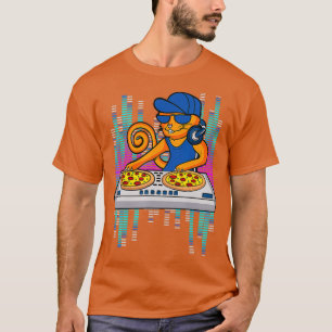 Cooles DJ-Katze-Pizza-Geschenk für Männer Frauen J T-Shirt