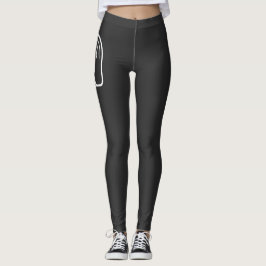 Cooles DJ T-Shirt Schwarze Vinyl-Schallplatte Albu Leggings