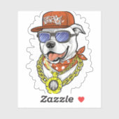 Cooles Dog Graphic Unisex Ultra Cotton T-Shirt - P Aufkleber (Blatt)