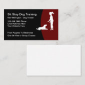Cooles Dog Training Moderne Visitenkarten Visitenkarte (Vorne/Hinten)
