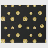 Cooles Dogecoin-Kryptowährungszeichen Geschenkpapier (Flach)