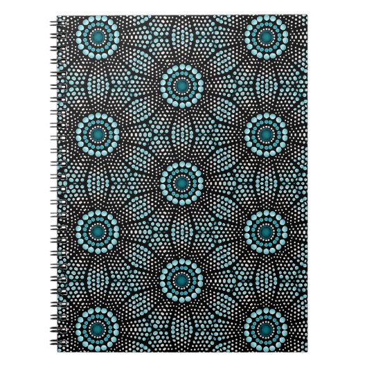 Cooles Dot-Art-Notebook Notizblock (Vorderseite)