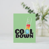 Cooles Down Feiertagspostkarte (Stehend Vorderseite)