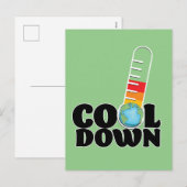 Cooles Down Feiertagspostkarte (Vorne/Hinten)