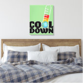 Cooles Down Leinwanddruck (Insitu (Schlafzimmer))