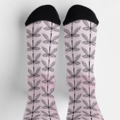 Cooles Dragonfly-Codingcore Pink Wrapping Paper Socken (Oben)