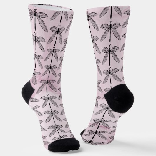 Cooles Dragonfly-Codingcore Pink Wrapping Paper Socken (Gewinkelt)