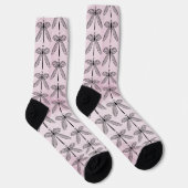 Cooles Dragonfly-Codingcore Pink Wrapping Paper Socken (Rechts)