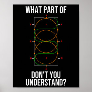 Cooles Dressurdesign für Damen Pferde Poster