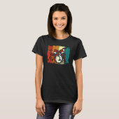 Cooles Drumset Drummer Retro Drummgeschenke Drumm T-Shirt (Vorne ganz)