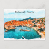 Cooles Dubrovnik Kroatien Adria Küste Panorama Aus Postkarte (Vorderseite)
