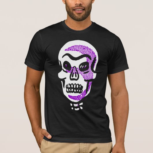 Cooles Dunkles Schädel T-Shirt (Vorderseite)