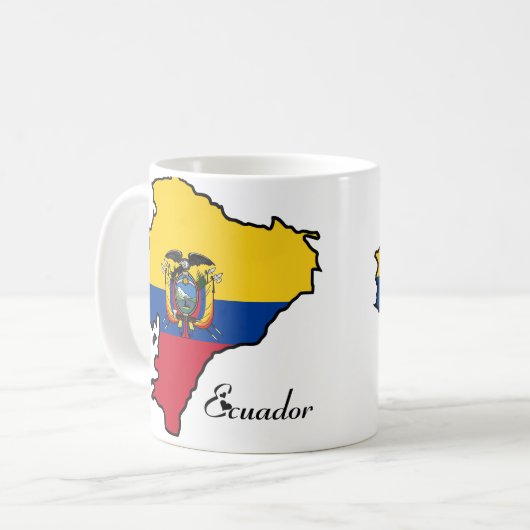 Cooles Ecuador Kaffeetasse (Vorderseite Links)