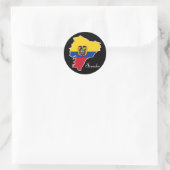 Cooles Ecuador Runder Aufkleber (Tasche)