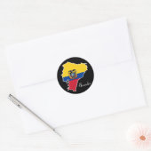 Cooles Ecuador Runder Aufkleber (Umschlag)