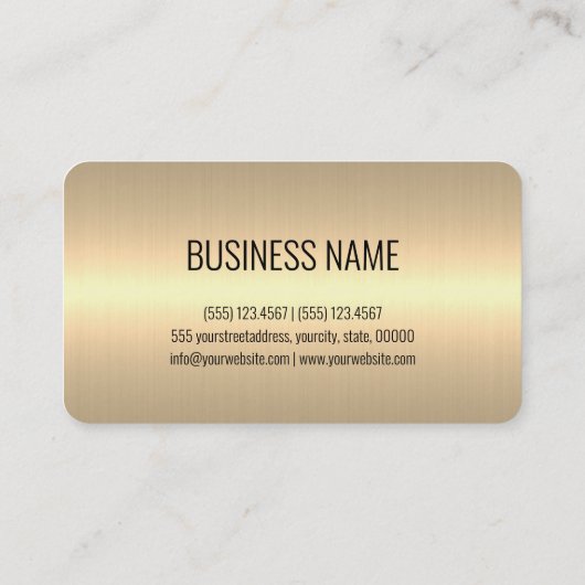 Cooles Edelstahl-Metallschau #4 Visitenkarte (Rückseite)