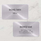 Cooles Edelstahl-Metallsiegel #8 Visitenkarte (Vorne/Hinten)