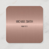 Cooles Edelstahlblech 3 Quadratische Visitenkarte (Vorderseite)