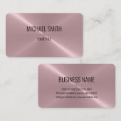 Cooles Edelstahlblech #9 Visitenkarte (Vorne/Hinten)