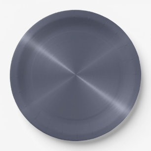 Cooles Edelstahlmetall #10 Pappteller
