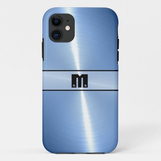 Cooles Edelstahlmetall 12 Case-Mate iPhone Hülle (Rückseite)