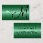 Cooles Edelstahlmetall 2 Visitenkarte (Vorne/Hinten)