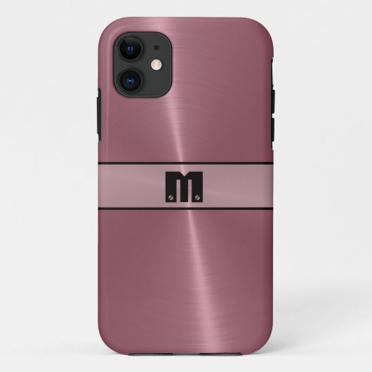 Cooles Edelstahlmetall 5 Case-Mate iPhone Hülle (Rückseite)
