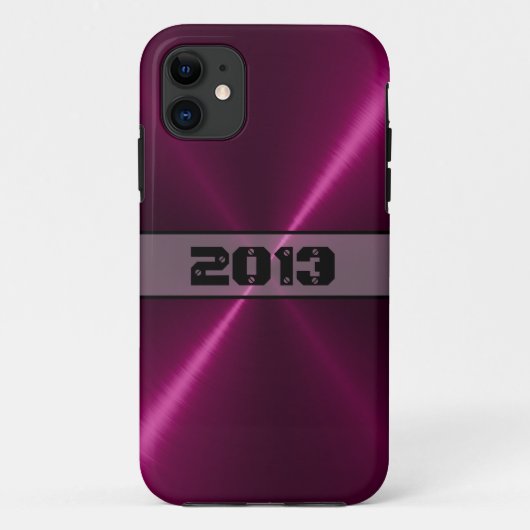 Cooles Edelstahlmetall Case-Mate iPhone Hülle (Rückseite)