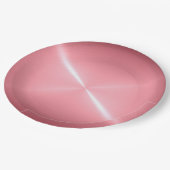 Cooles Edelstahlmetall Nr. 61 Pappteller (Schrägansicht)