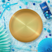 Cooles Edelstahlmetall Pappteller (Party)