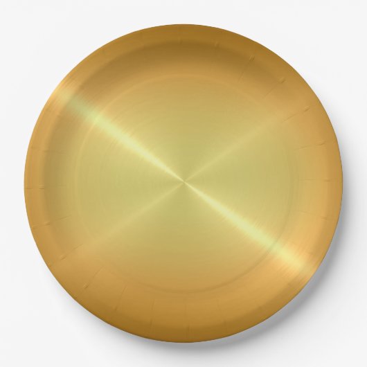 Cooles Edelstahlmetall Pappteller (Vorderseite)