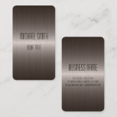 Cooles Edelstahlmetall Visitenkarte (Vorne/Hinten)